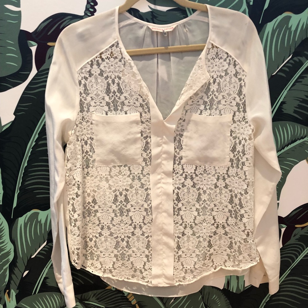 Rebecca Taylor silk and floral blouse